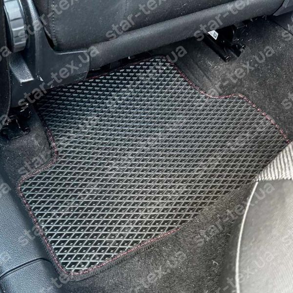Комплект ковриков EVA/Ромб в салон на Audi Q2 (2016 - ) Черный/Черный 13311-01-21-41 фото 7