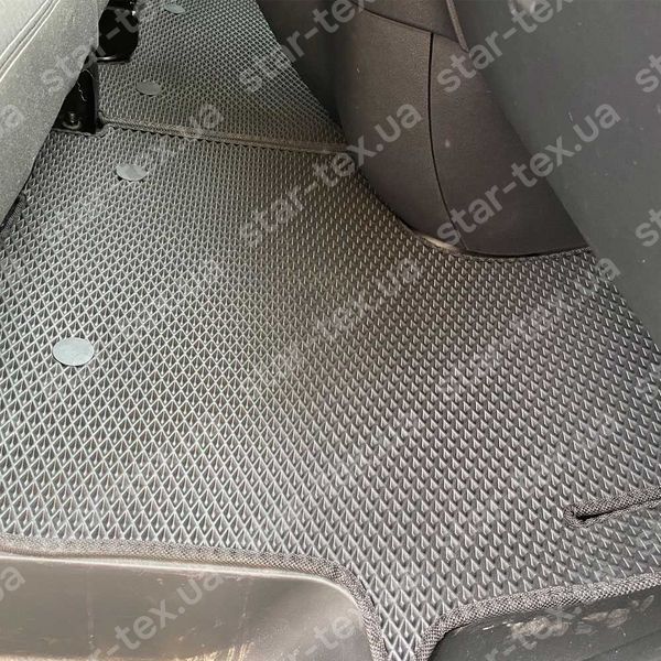Комплект ковриков на 1-й ряд на Renault Trafic III (2014 - ) 1+2 EVA/Ромб Черный/Черный 16314-01-21-41 фото 5