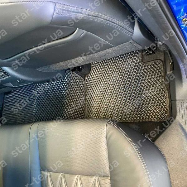Комплект килимків EVA/Ромб до салону на Nissan Qashqai J12 (2021 - ) бензин/м'який гібрид (MHEV) Чорний/Чорний 12076-01-21-41 зображення 50