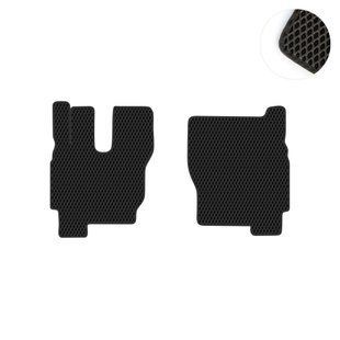 Комплект ковриков в салон на Volvo FM (2001 - 2013) EVA/Ромб Черный/Черный 14075-01-21-41 фото 1