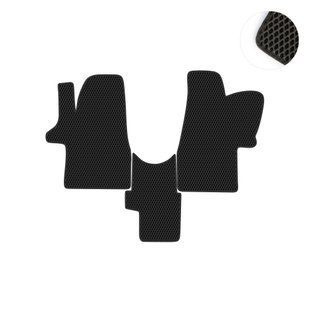 Комплект ковриков на 1-й ряд на Volkswagen T5 Transporter (2003 - 2015) 1+1 EVA/Ромб Черный/Черный 16240-01-21-41 фото 1