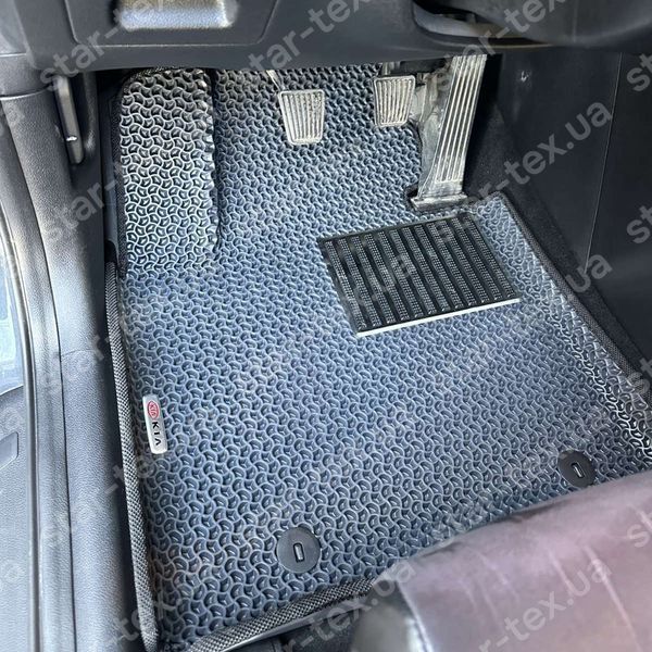 Комплект килимків до салону на KIA Sportage IV (QL) (2015 - 2021) EU EVA/Ромб Чорний/Чорний 15978-01-21-41 зображення 15
