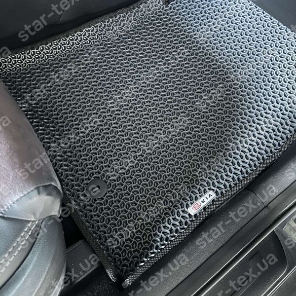 Комплект килимків до салону на KIA Sportage IV (QL) (2015 - 2021) EU EVA/Ромб Чорний/Чорний 15978-01-21-41 зображення 21
