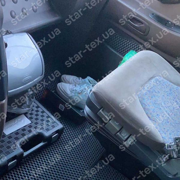 Комплект ковриков в салон на Renault Magnum (2001 - 2006) EVA/Ромб Черный/Черный 13948-01-21-41 фото 4