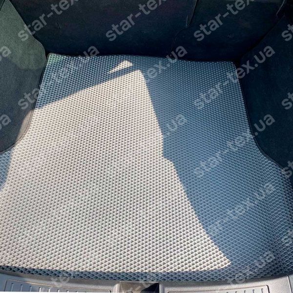 Коврик в багажник на Tesla Model S (2012 - 2021) без органайзеров EVA/Ромб Черный/Черный 14839-01-21-41 фото 2