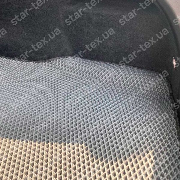 Коврик в багажник на Tesla Model S (2012 - 2021) без органайзеров EVA/Ромб Черный/Черный 14839-01-21-41 фото 4
