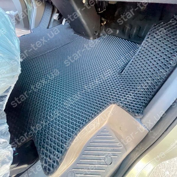 Комплект ковриков на 1-й ряд на Geely Farizon V7e (2022 - ) EVA/Ромб Черный/Черный 17886-01-21-41 фото 7