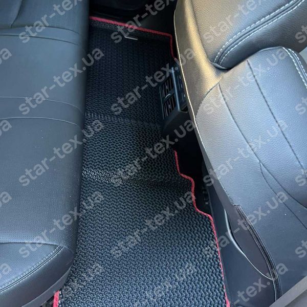 Комплект ковриков в салон на Toyota BZ4X (2021 - ) EVA/Ромб Черный/Черный 14019-01-21-41 фото 13