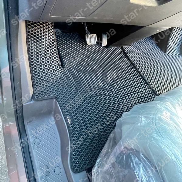 Комплект ковриков на 1-й ряд на Geely Farizon V7e (2022 - ) EVA/Ромб Черный/Черный 17886-01-21-41 фото 4