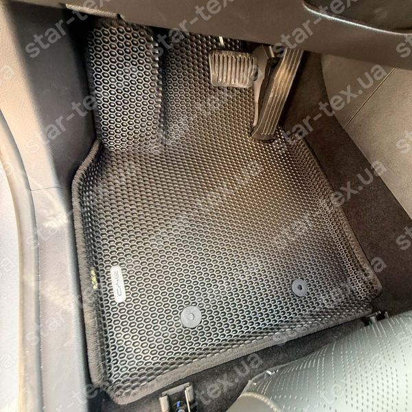 Комплект ковриков EVA/Ромб в салон на BYD Qin Plus DM-I (2025 - ) Черный/Черный 17950-01-21-41 фото 2