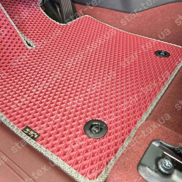 Комплект ковриков в салон на Toyota BZ4X (2021 - ) EVA/Ромб Черный/Черный 14019-01-21-41 фото 3