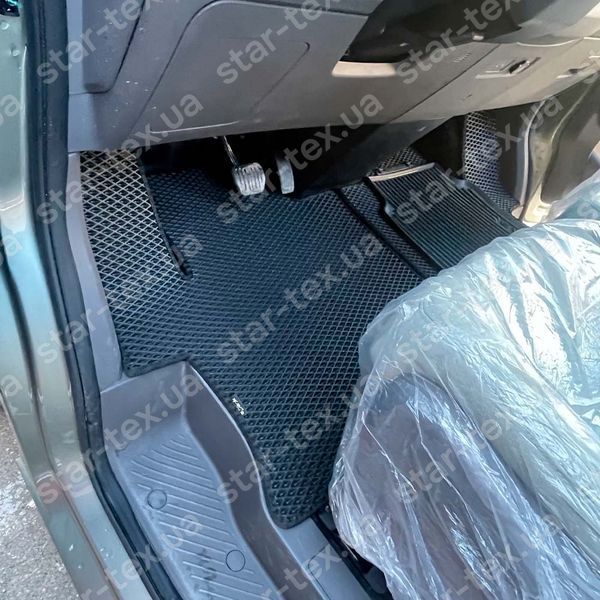Комплект ковриков на 1-й ряд на Geely Farizon V7e (2022 - ) EVA/Ромб Черный/Черный 17886-01-21-41 фото 5