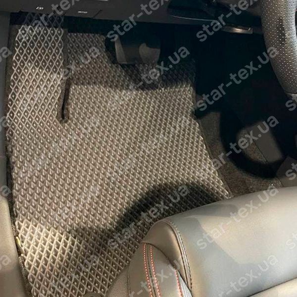 Комплект ковриков в салон на MG ZS I (2017 - 2024) EVA/Ромб Черный/Черный 11756-01-21-41 фото 2