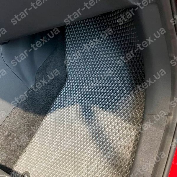 Комплект ковриков в салон на MG ZS I (2017 - 2024) EVA/Ромб Черный/Черный 11756-01-21-41 фото 4