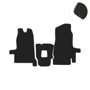 Комплект ковриков на 1-й ряд на Ford Transit V (2000 - 2006) EVA/Ромб Черный/Черный 13542-01-21-41 фото 1