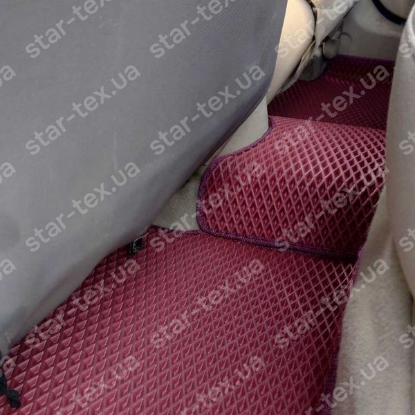 Комплект килимків до салону на Hyundai Accent III (MC) (2005 - 2010) седан EVA/Ромб Чорний/Чорний 15435-01-21-41 зображення 17