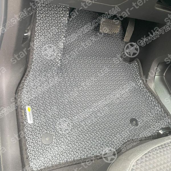 Комплект ковриков в салон на Chevrolet Bolt EV (2016 - 2023) EVA/Ромб Черный/Черный 10384-01-21-41 фото 7