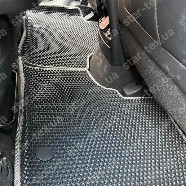 Комплект килимків до салону на KIA Sorento III (UM) (2014 - 2020) EVA/Ромб Чорний/Чорний 11371-01-21-41 зображення 19