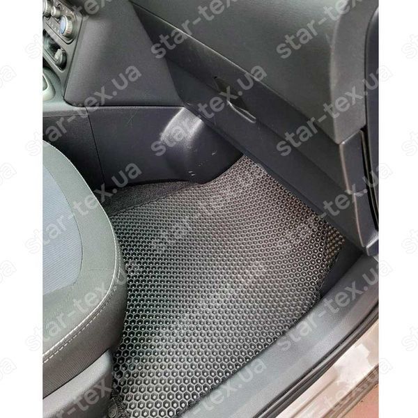 Комплект килимків до салону на Nissan Qashqai J10 (2006 - 2013) з кондіціонером EVA/Ромб Чорний/Чорний 12065-01-21-41 зображення 3