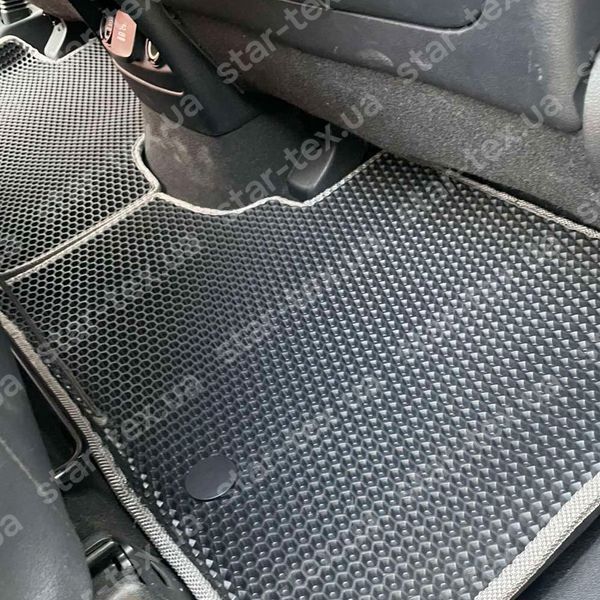 Комплект килимків до салону на KIA Sorento III (UM) (2014 - 2020) EVA/Ромб Чорний/Чорний 11371-01-21-41 зображення 20