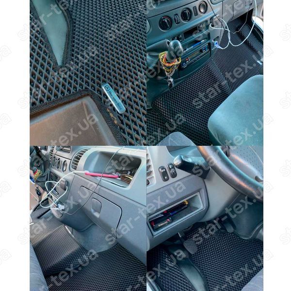 Комплект ковриков на 1-й ряд на Mercedes-Benz Sprinter I (2001 - 2006) EVA/Ромб Черный/Черный 15398-01-21-41 фото 7