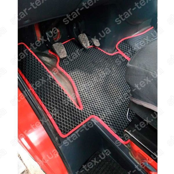 Комплект ковриков на 1-й ряд на Mercedes-Benz Sprinter I (2001 - 2006) EVA/Ромб Черный/Черный 15398-01-21-41 фото 2
