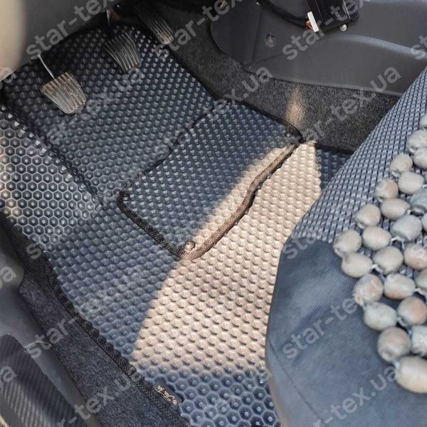 Комплект килимків до салону на Daewoo Sens (2000 - 2018) EVA/Ромб Чорний/Чорний 13470-01-21-41 зображення 2