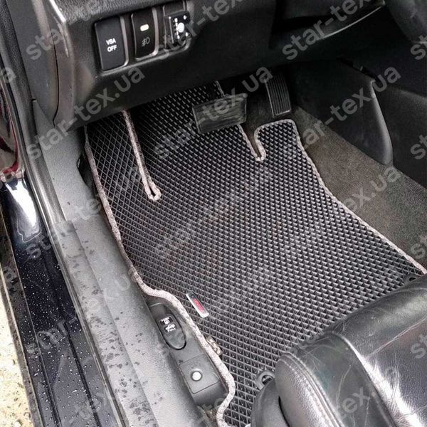 Комплект килимків EVA/Ромб до салону на Honda Accord VIII (2008 - 2012) купе Чорний/Чорний 15228-01-21-41 зображення 2