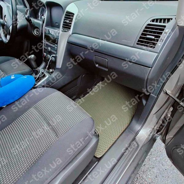 Комплект килимків EVA/Ромб до салону на Chevrolet Captiva (2006 - 2011) ліворульна версія Чорний/Чорний 10394-01-21-41 зображення 3