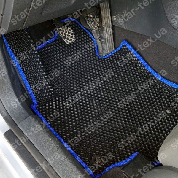 Комплект килимків EVA/Ромб до салону на Volkswagen Golf (MK5) (2003 - 2010) Чорний/Чорний 13053-01-21-41 зображення 12