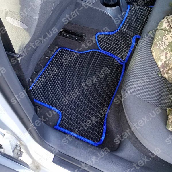Комплект килимків EVA/Ромб до салону на Volkswagen Golf (MK5) (2003 - 2010) Чорний/Чорний 13053-01-21-41 зображення 13