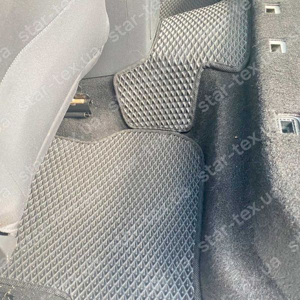 Комплект килимків EVA/Ромб до салону на Volkswagen Golf (MK5) (2003 - 2010) Чорний/Чорний 13053-01-21-41 зображення 3
