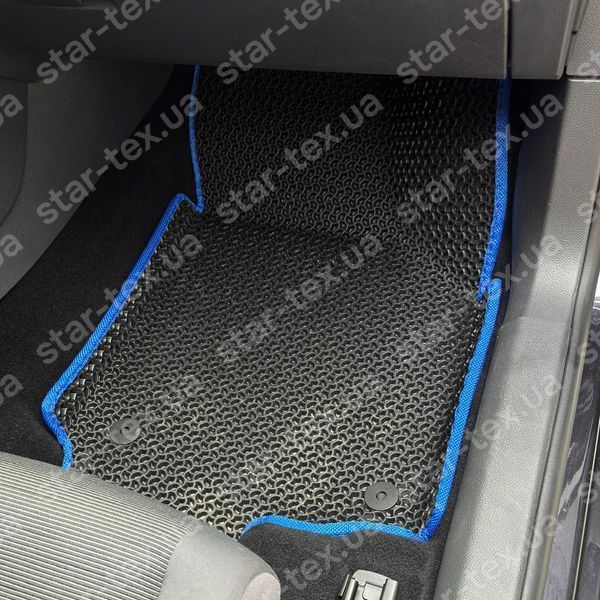 Комплект килимків EVA/Ромб до салону на Volkswagen Golf (MK5) (2003 - 2010) Чорний/Чорний 13053-01-21-41 зображення 9