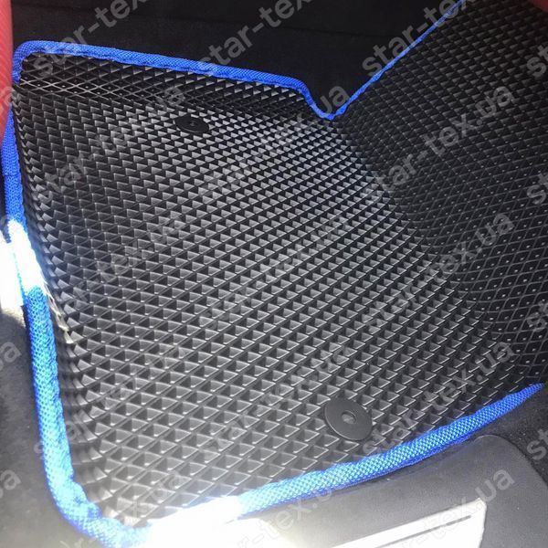 Комплект ковриков в салон на Huawei Seres SF5 (2019 - ) EVA/Ромб Черный/Черный 16275-01-21-41 фото 3