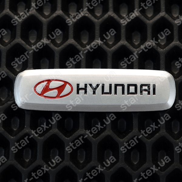 Металлический логотип для автомобильных ковриков Hyundai 17193-04-24-00 фото 2
