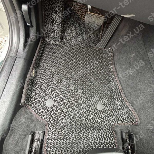 Комплект килимків до салону на BMW I3 (G28) (2022 - ) EVA/Ромб Чорний/Чорний 17640-01-21-41 зображення 3