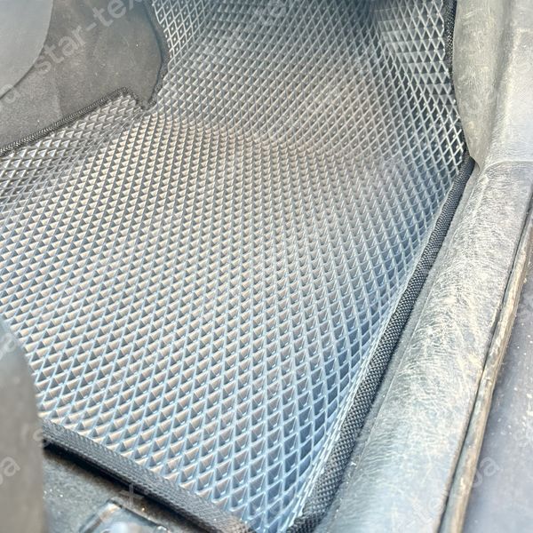Комплект ковриков EVA/Ромб в салон на Toyota Corolla IX (E120/130) (2002 - 2007) Черный/Черный 14796-01-21-41 фото 12