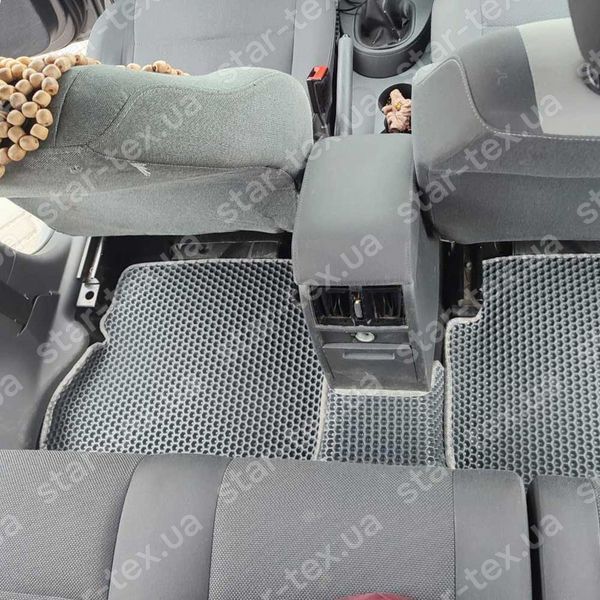 Комплект килимків EVA/Ромб до салону на Volkswagen Caddy III (2004 - 2021) Чорний/Чорний 16211-01-21-41 зображення 16
