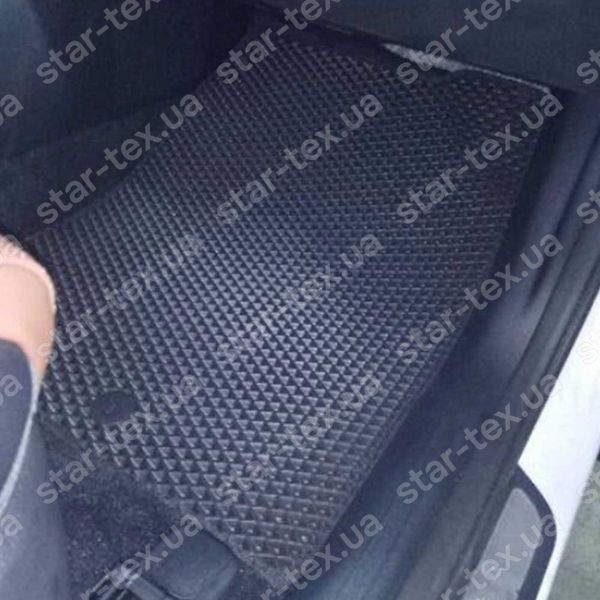 Комплект килимків до салону на Hyundai Santa Fe IV (TM) (2020 - 2023) 5 місць бензин/дизель EVA/Ромб Чорний/Чорний 11166-01-21-41 зображення 3