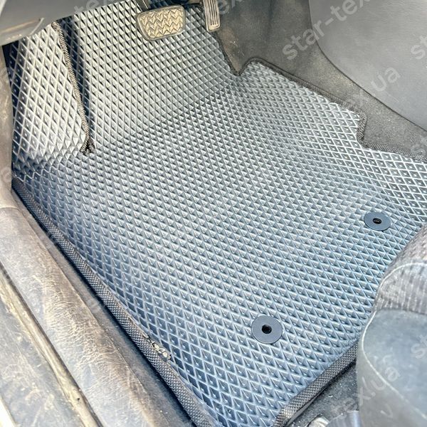 Комплект ковриков EVA/Ромб в салон на Toyota Corolla IX (E120/130) (2002 - 2007) Черный/Черный 14796-01-21-41 фото 6