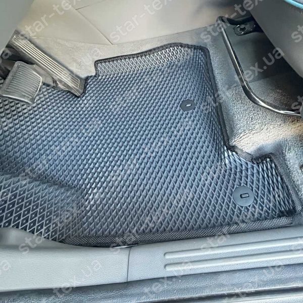 Комплект ковриков в салон на KIA Soul EV I (2014 - 2019) EVA/Ромб Черный/Черный 13704-01-21-41 фото 8