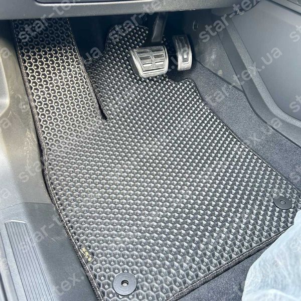 Комплект ковриков в салон на Audi Q4 E-Tron EV (2021 - ) EVA/Ромб Черный/Черный 14092-01-21-41 фото 2