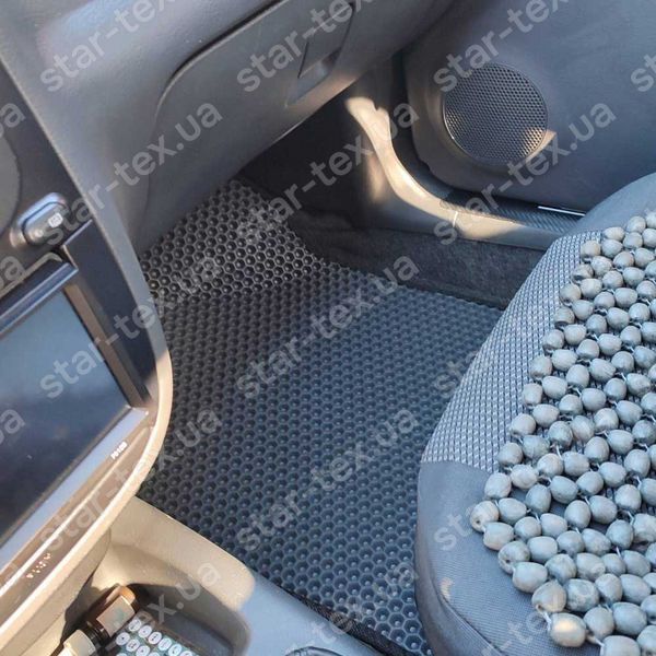Комплект ковриков EVA/Ромб в салон на Daewoo Lanos (1997 - 2018) Черный/Черный 13469-01-21-41 фото 3