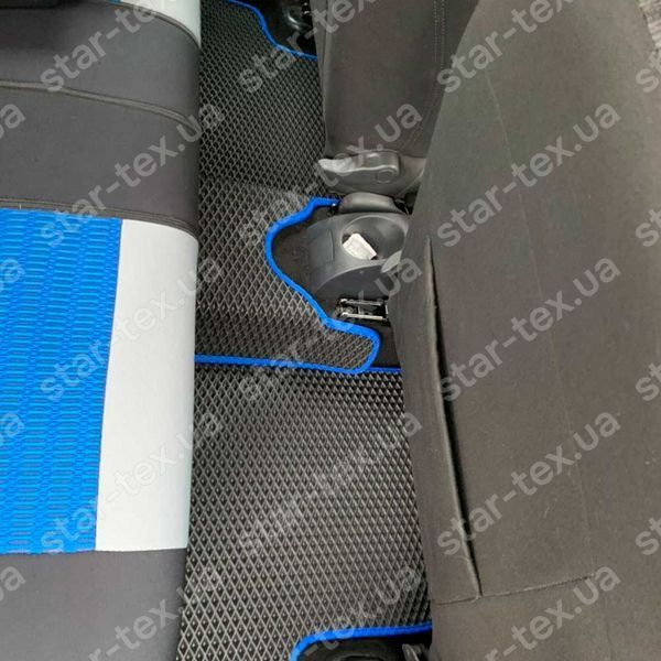 Комплект ковриков в салон на Dacia Sandero I (2008 - 2012) EVA/Ромб Черный/Черный 16263-01-21-41 фото 4