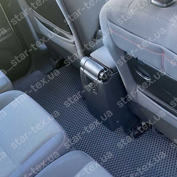 Комплект килимків до салону на Renault Grand Scenic III (2009 - 2015) EVA/Ромб Чорний/Чорний 13939-01-21-41 зображення 14