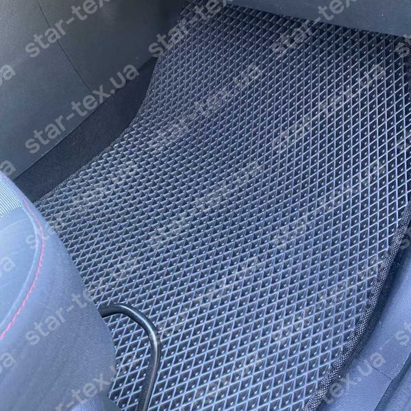 Комплект килимків до салону на Renault Grand Scenic III (2009 - 2015) EVA/Ромб Чорний/Чорний 13939-01-21-41 зображення 12