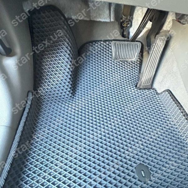 Комплект ковриков в салон на KIA Soul EV I (2014 - 2019) EVA/Ромб Черный/Черный 13704-01-21-41 фото 5
