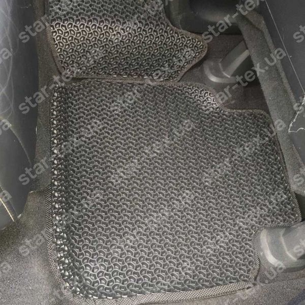 Комплект килимків до салону на Dodge Journey (2008 - 2020) EVA/Ромб Чорний/Чорний 10616-01-21-41 зображення 15