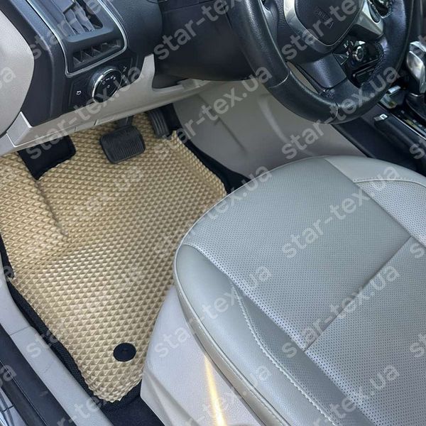 Комплект ковриков в салон на Ford Focus EV (2011 - 2018) EVA/Ромб Черный/Черный 13517-01-21-41 фото 2