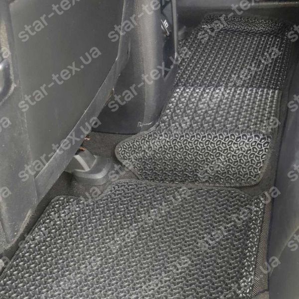 Комплект килимків до салону на Dodge Journey (2008 - 2020) EVA/Ромб Чорний/Чорний 10616-01-21-41 зображення 17